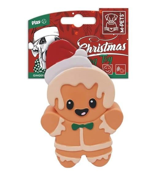 M-Pets Gingerbread Man Dog Toy