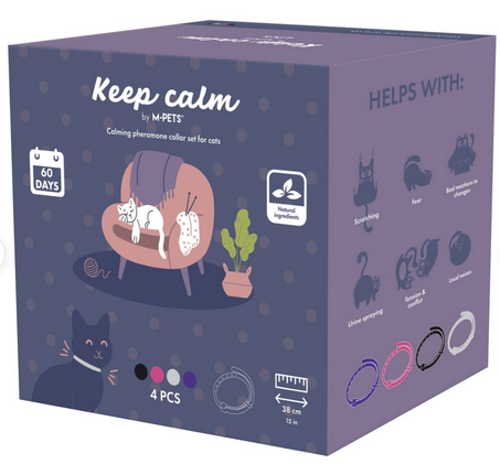 M-PETS M-pets Keep Calm Pheromone Cate Collar set