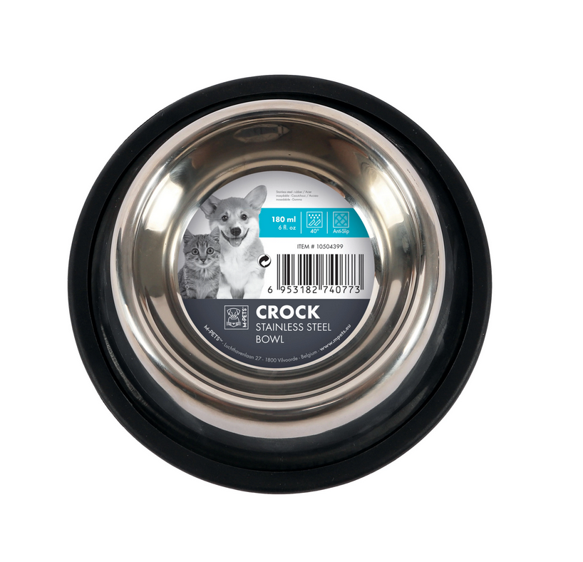M-Pets Crock Stainless Steel Bowl