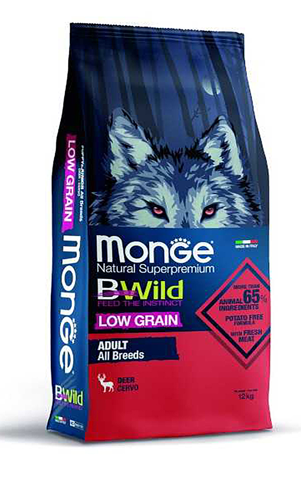 Monge Bwild Low Grain Dog Deer