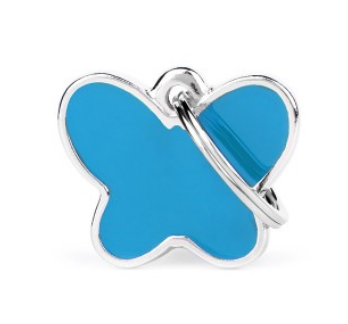 My Family Butterfly Name Tag - Blue