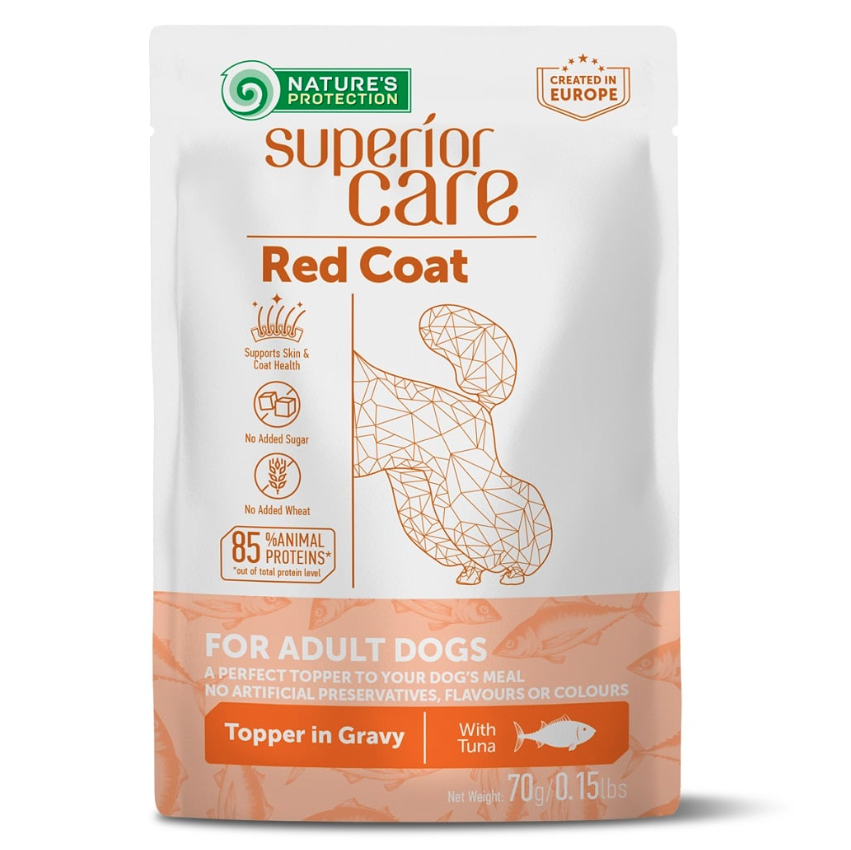 Natures Protection Superior Care Red Coat Adult All Breed Dogs With Tuna
