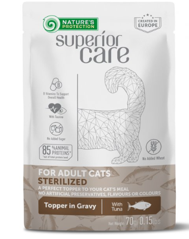 Natures Protection Superior Care Adult Sterilized Cat Wet Food With Tuna