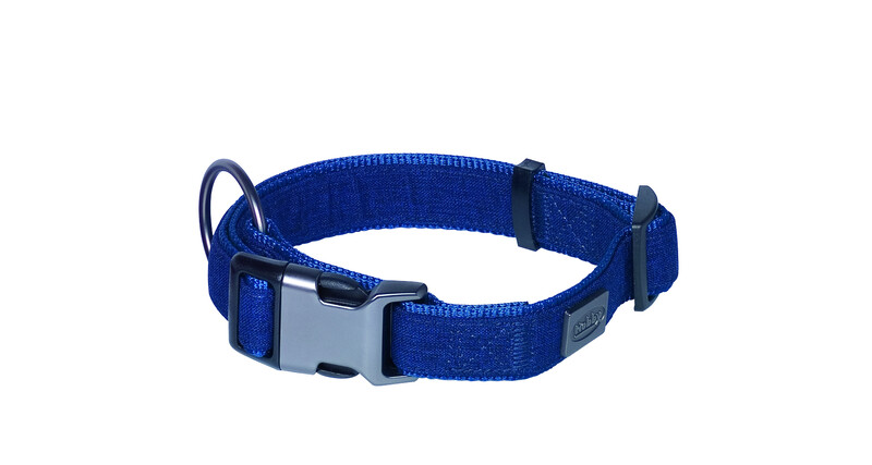 Nobby Collar Linen Deluxe Blue