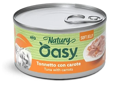 Oasy Wet Cat Natury Tuna with Carrots in Soft Jelly