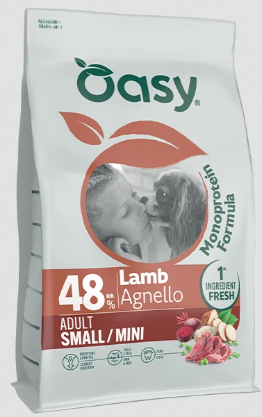 Oasy Dry Dog Monoprotein Adult Small/Mini Lamb