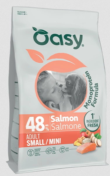 Oasy Dry Dog Monoprotein Adult Small/Mini Salmon