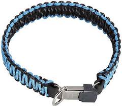 Sprenger Collar In Nylon With Click Lock Black And Blue