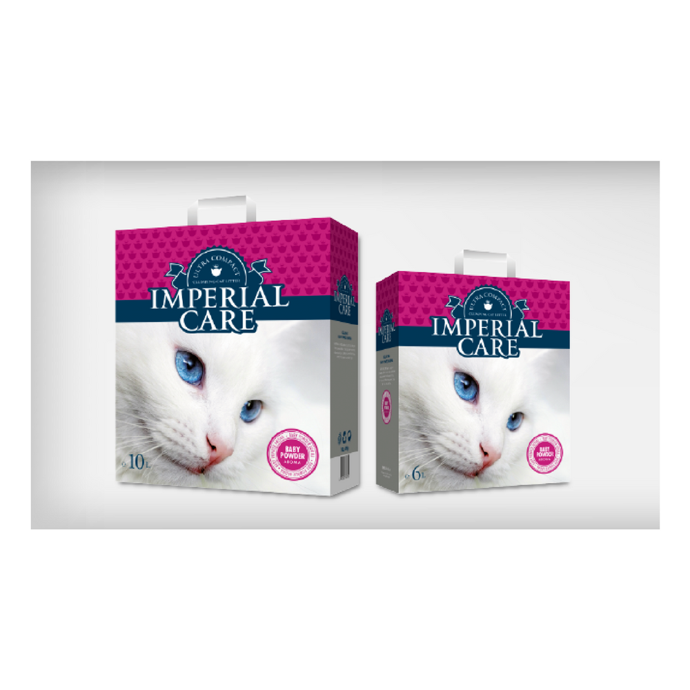 Imperial Care Clumping Cat Litter 10 L - Baby Powder