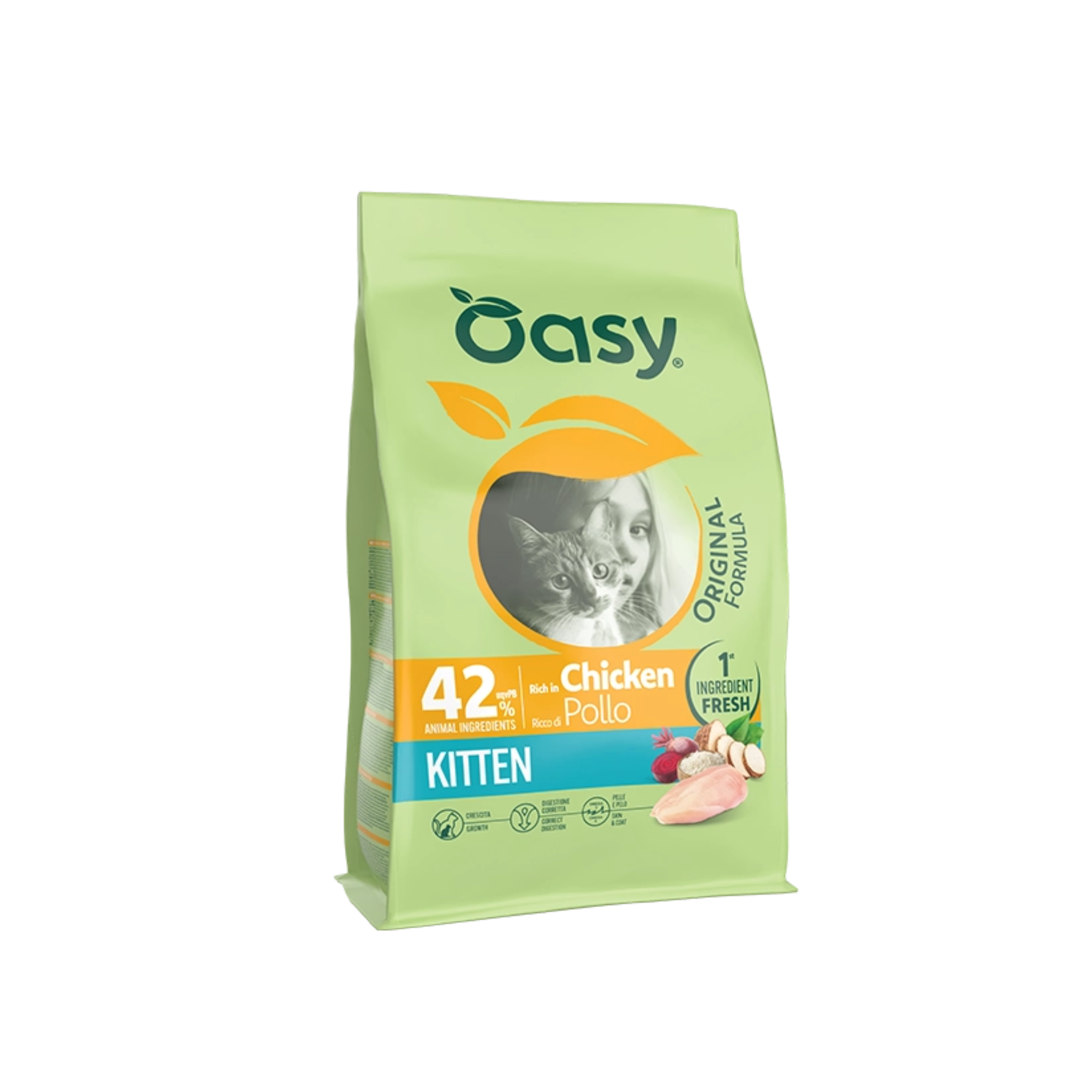 Oasy Dry Food Original for Kittens with Chicken