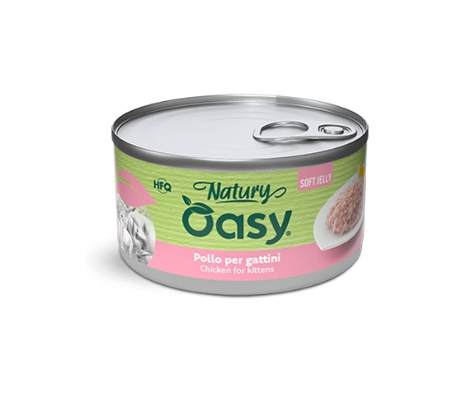 Oasy Wet Cat Natury Chicken for kittens in Soft Jelly