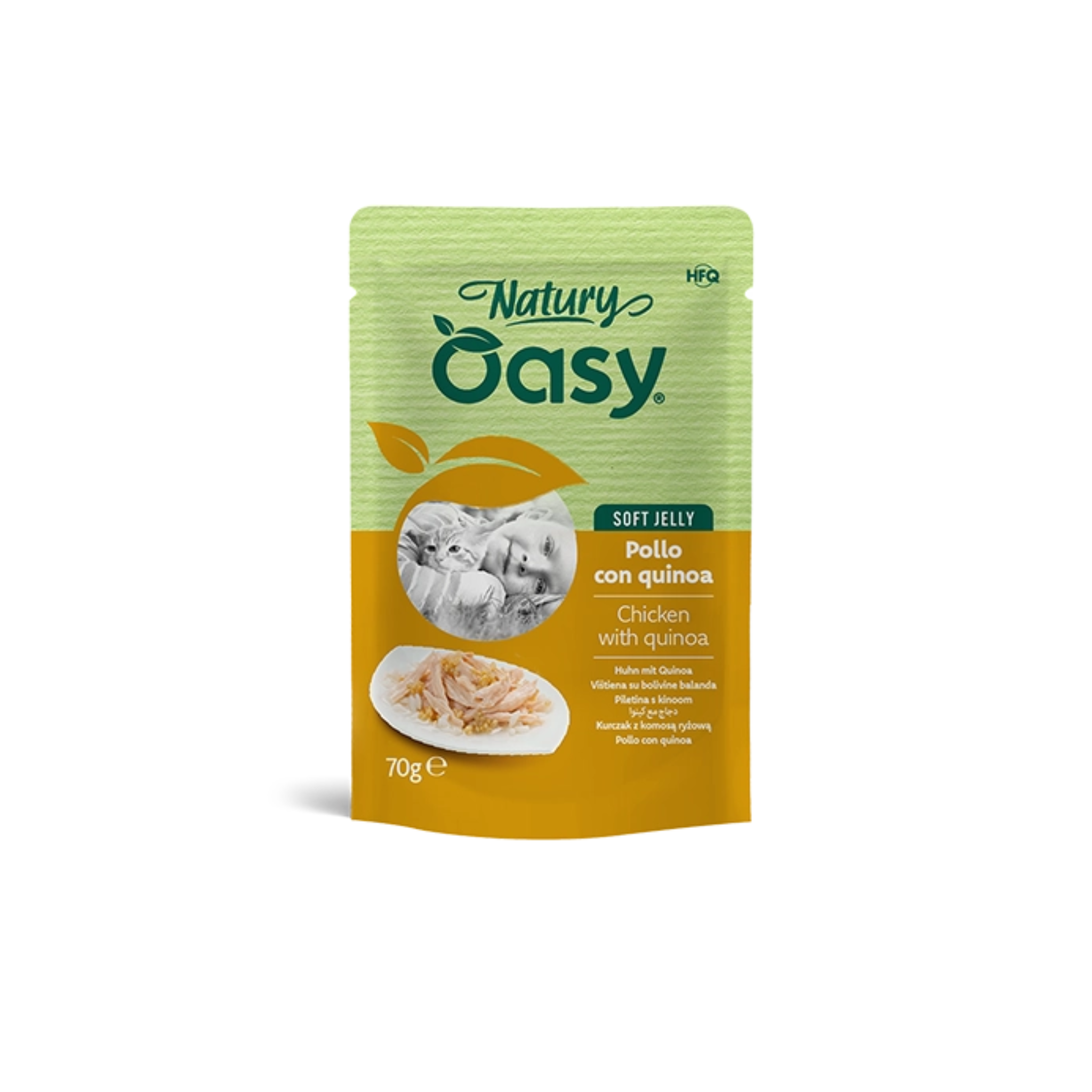 Oasy Wet Cat Natury Chicken with Quinoa Pouch in Soft Jelly