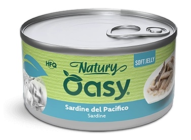 Oasy Wet Cat Natury Sardine in Soft Jelly