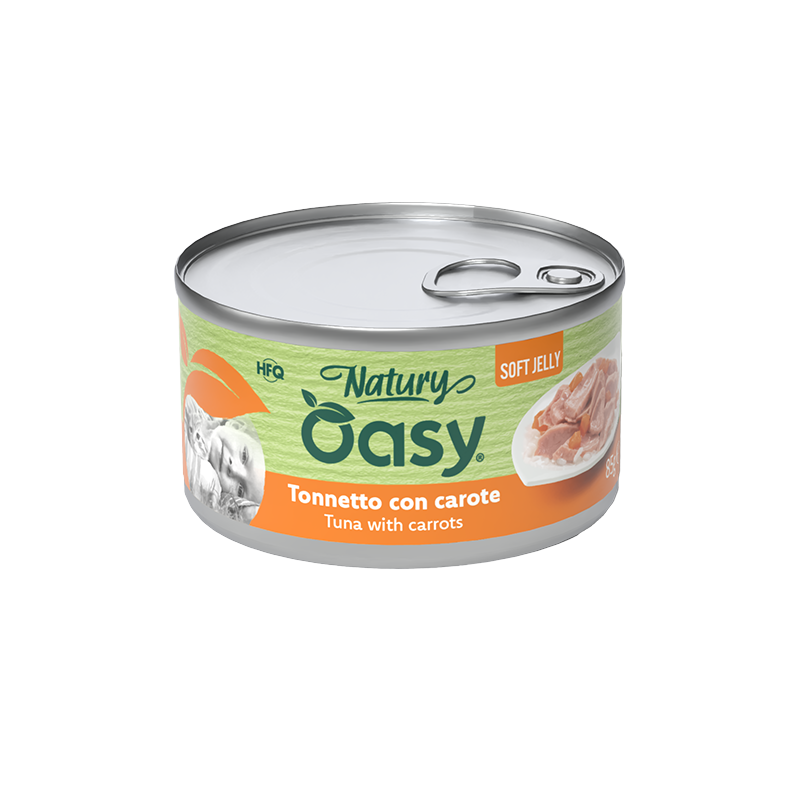 Oasy Wet Cat Natury Tuna with carrots in Soft Jelly
