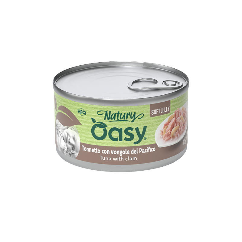 Oasy Wet Cat Natury Tuna with Clam in Soft Jelly 