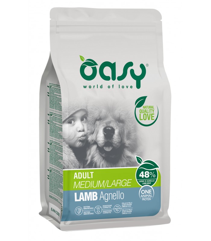 Oasy One Protein Dog Adult Lamb Medium & Large Breed