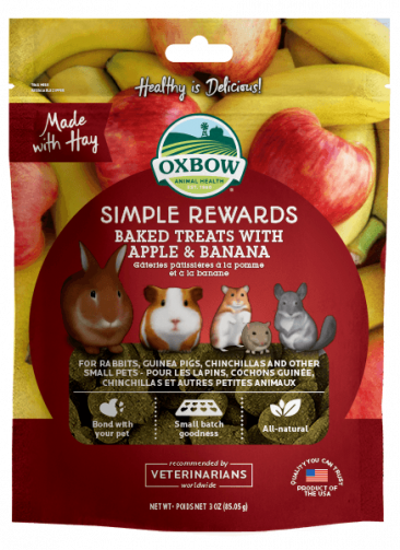 Oxbow Simple Rewards Baked Treats With Apple And Banana