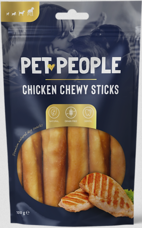 PET PEOPLE Pet People Chicken Chewy Sticks 100g
