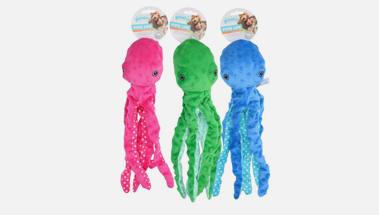 Pawise Multicolor Plush Octopus