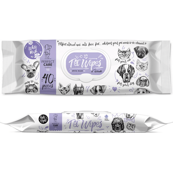 Perfect Care Pet Wipes White Musk
