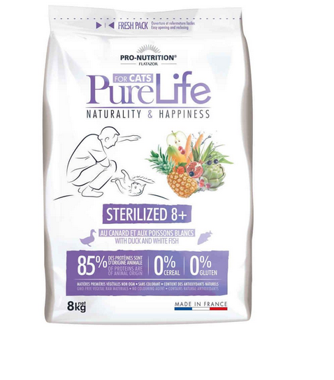 Pro-nutrition Purelife Sterilised Cat 8+