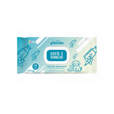 Record Sanitizing Pet Wipes Milk And Vanilla