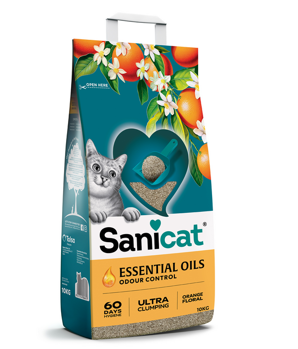 Sanicat SANICAT ESSENTIAL OILS ORNGE FLORAL 10KG