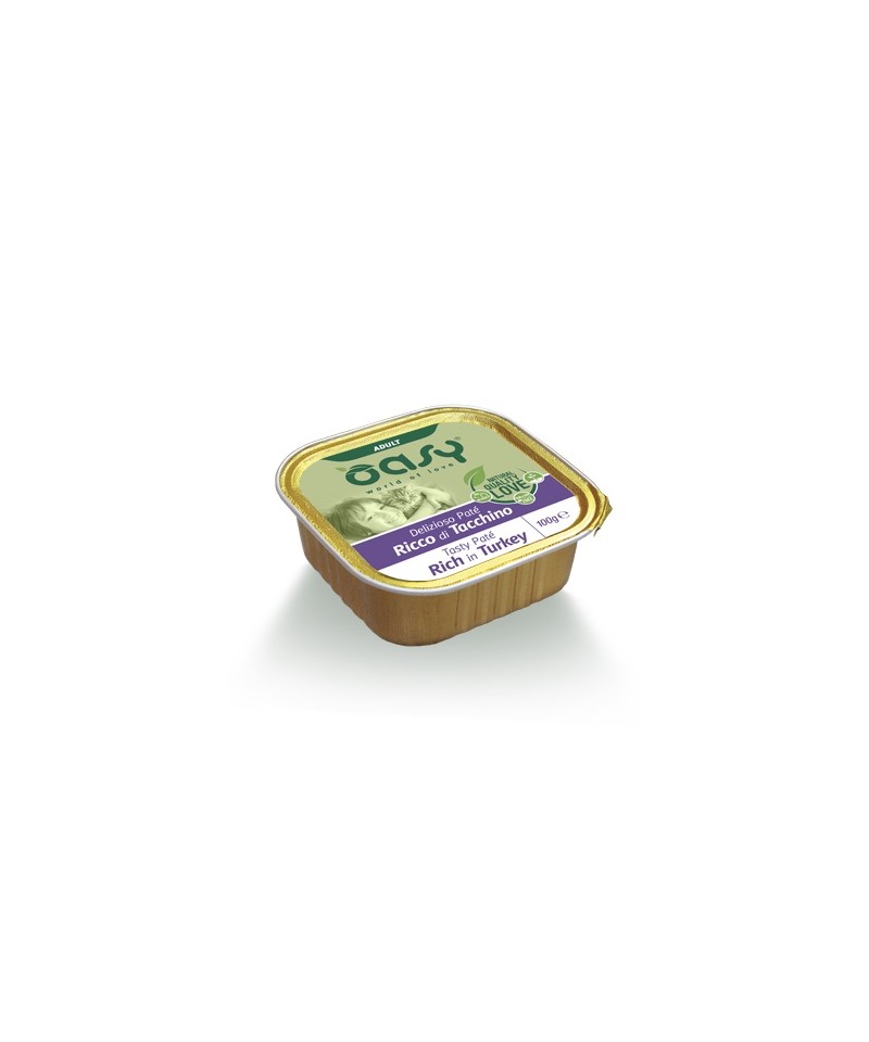 Oasy Tasty Pate Rich In Turkey For Adult Cat