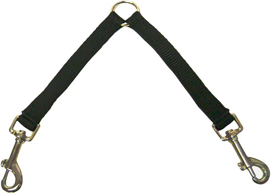 Hamilton Black Double Lead For Two Dogs