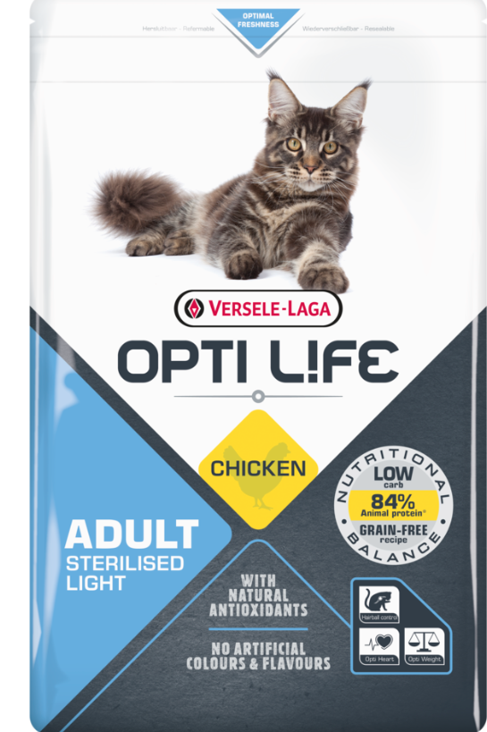 Versele Laga Opti Life Cat Sterilised/light With Chicken