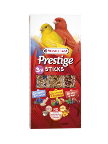 Versele Laga Prestige Sticks Canaries Triple Variety Pack 