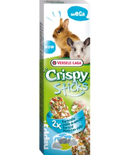 Versele Laga Crispy Mega Sticks For Rabbits-Chinchillas With Mountain Valley