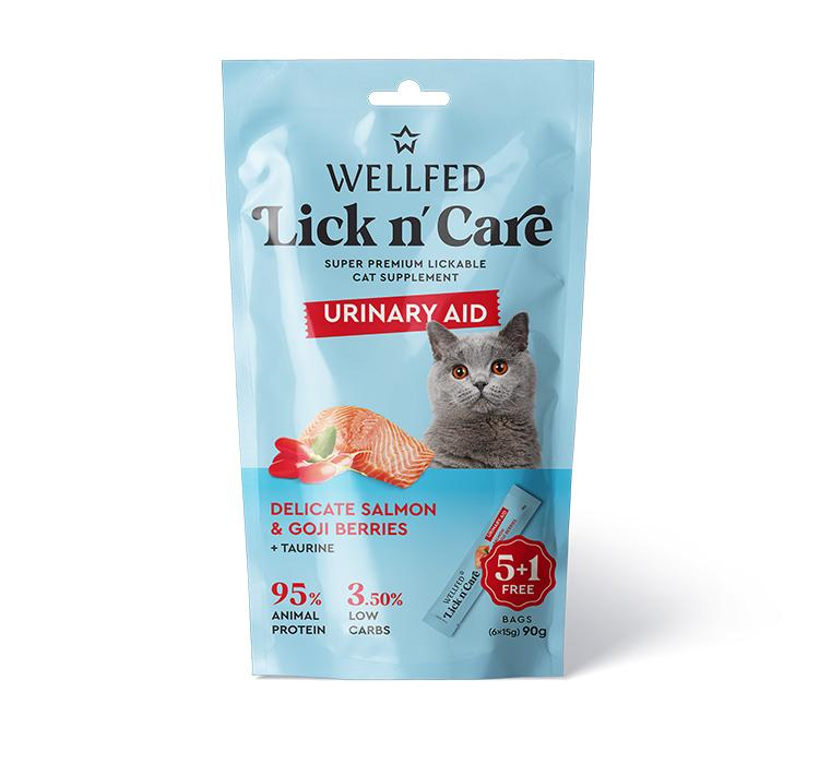 WELLFED Wellfed Lick N Care Urinary Aid 6x15gr