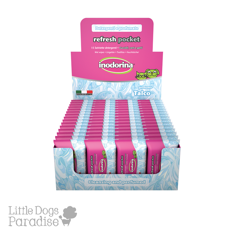 Inodorina Talco Pocket Wet Tissues For Dogs And Cats