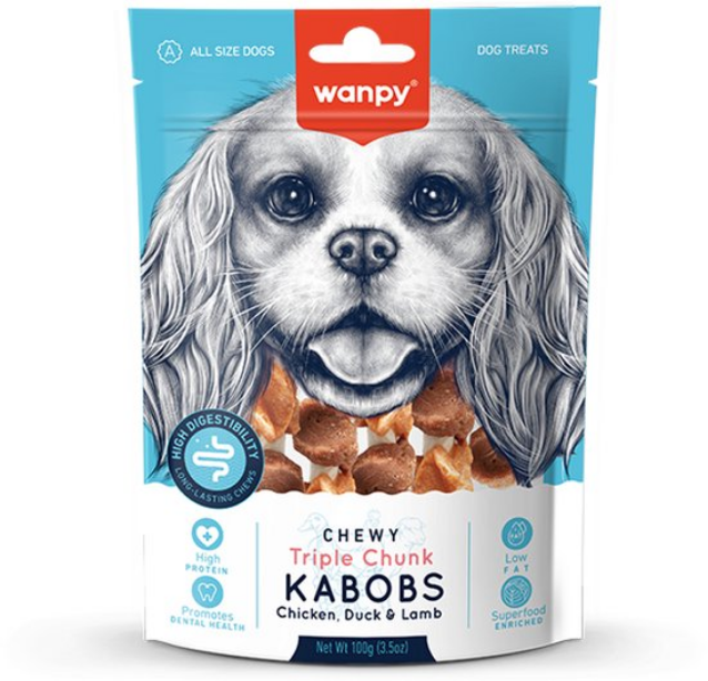 Wanpy Chewy Triple Chunks Kabobs
