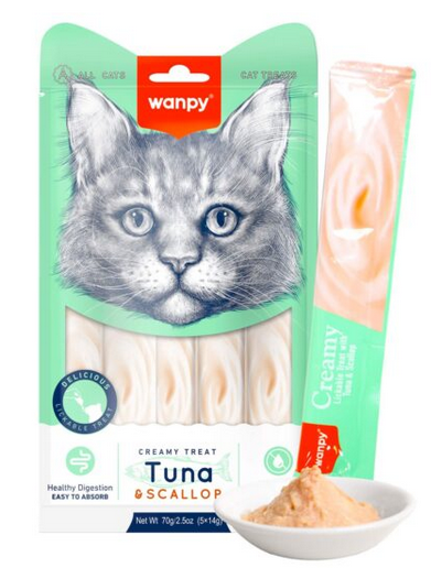 Wanpy Creamy Lickable Treats Tuna & scallop 