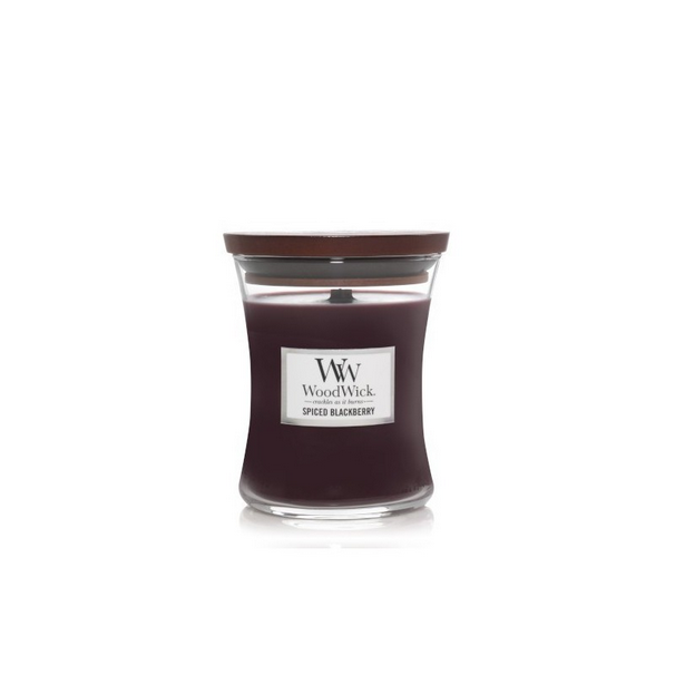 WoodWick Spiced Blackberry Hourglass Scented Candle