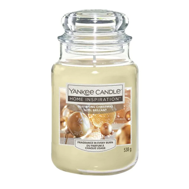 Yankee HI LARGE JAR GLISTENING CHRISTMAS