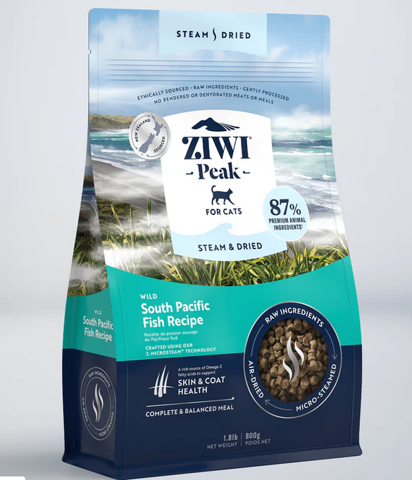 Ziwi Peak Cat Steam & Dried Wild South Pacific Fish Recipe