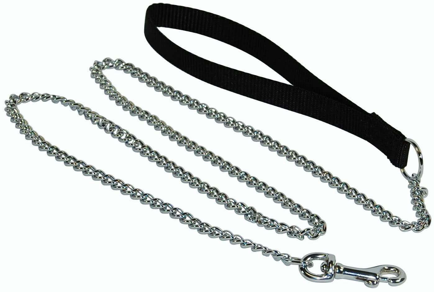Hamilton Chain Leash with Nylo Handle