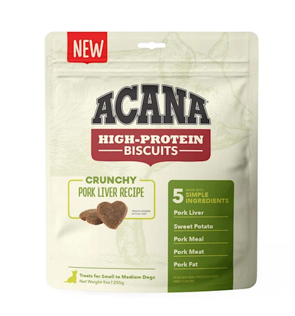 Acana High-protein Biscuits Crunchy Pork Liver Recipe 