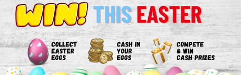 Win Eggs, Cash in your Eggs and Compete for 100 Euro prizes