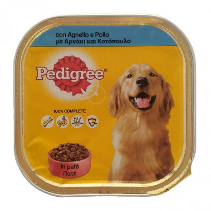 Pedigree Adult Dog Pate Lamb With Chicken