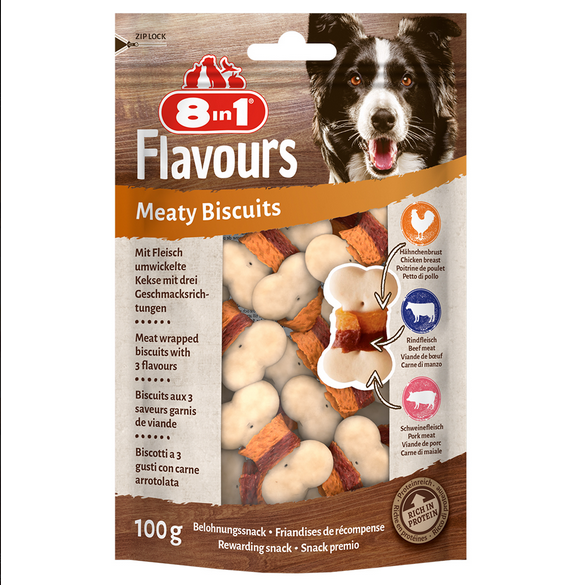 8in1 Flavours Meaty Biscuits