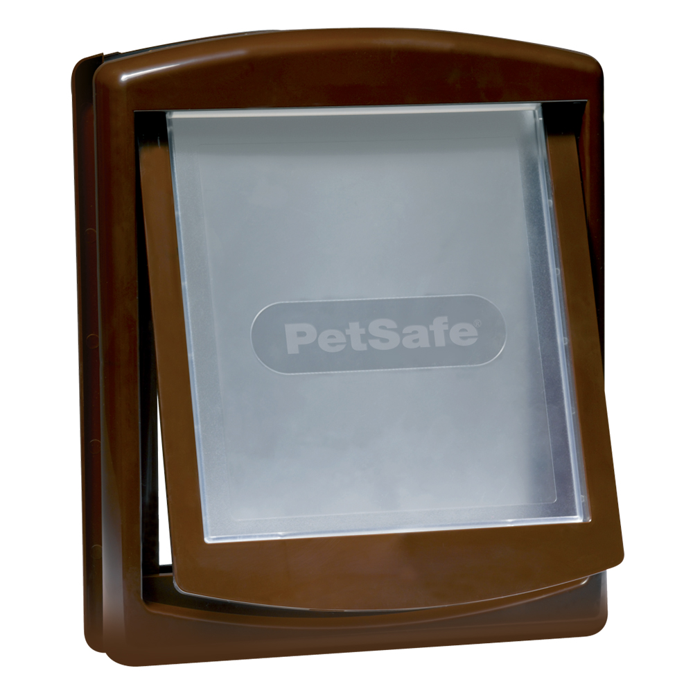 Leo Pet Pet Door Org 2 Way Medium Brown