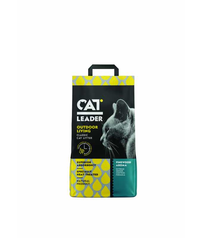 Cat Litter Leader Classic Outdoor Odour Attack Pinewood 