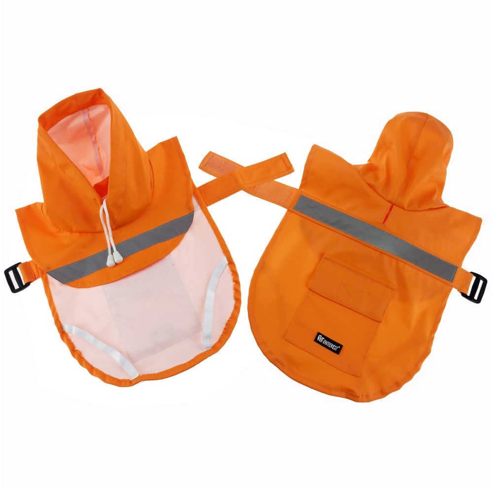 Pet Interest Raincoat Orange