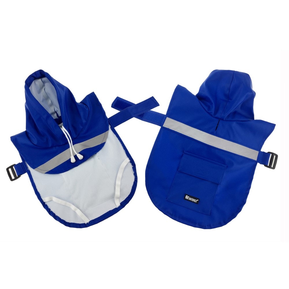 Pet Interest Raincoat Blue