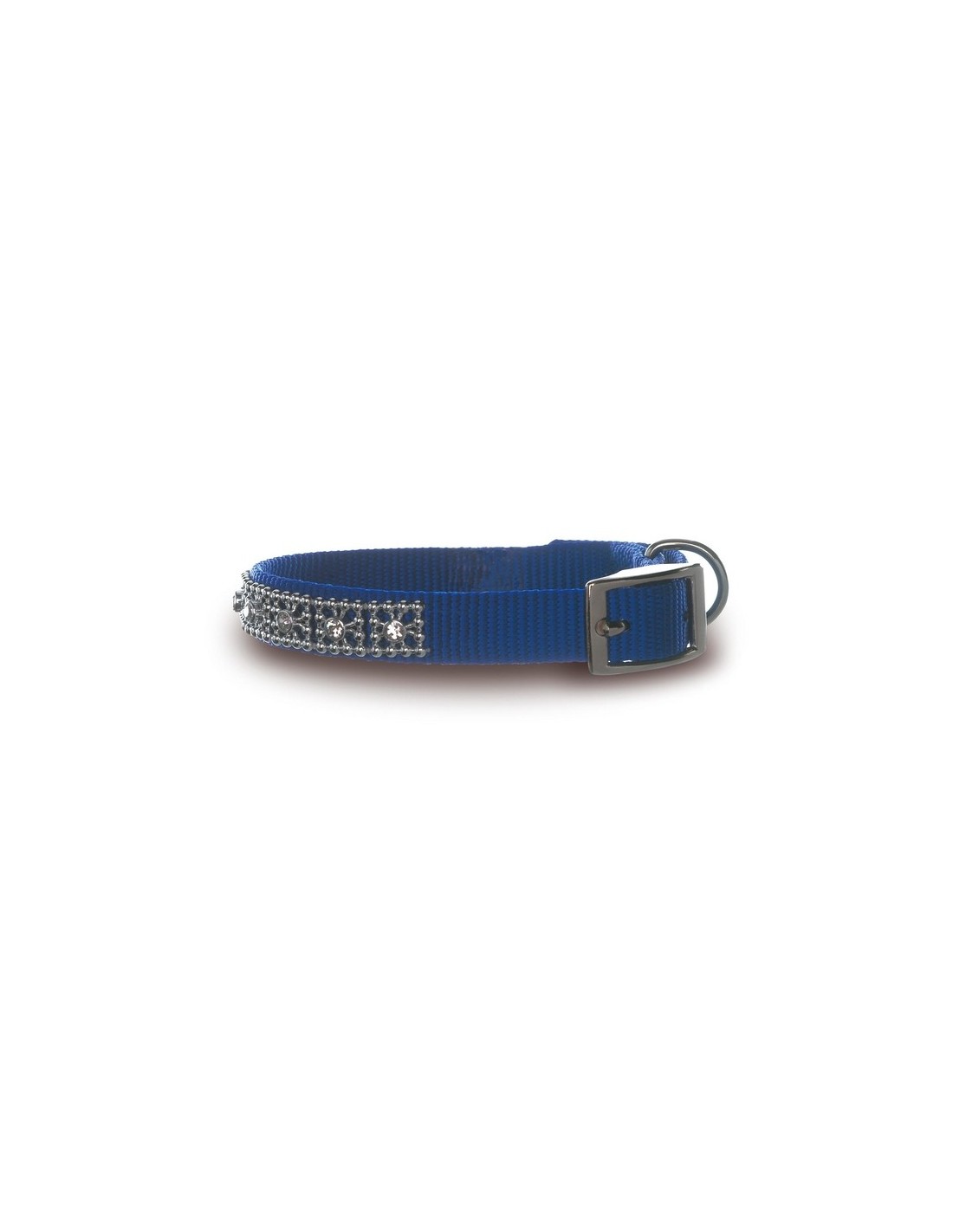 Camon Collar Nylon Blue With Diamons