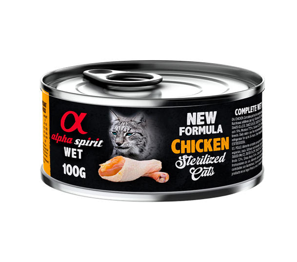 Alpha Spirit Chicken Adult Sterilized Wet Cat Food